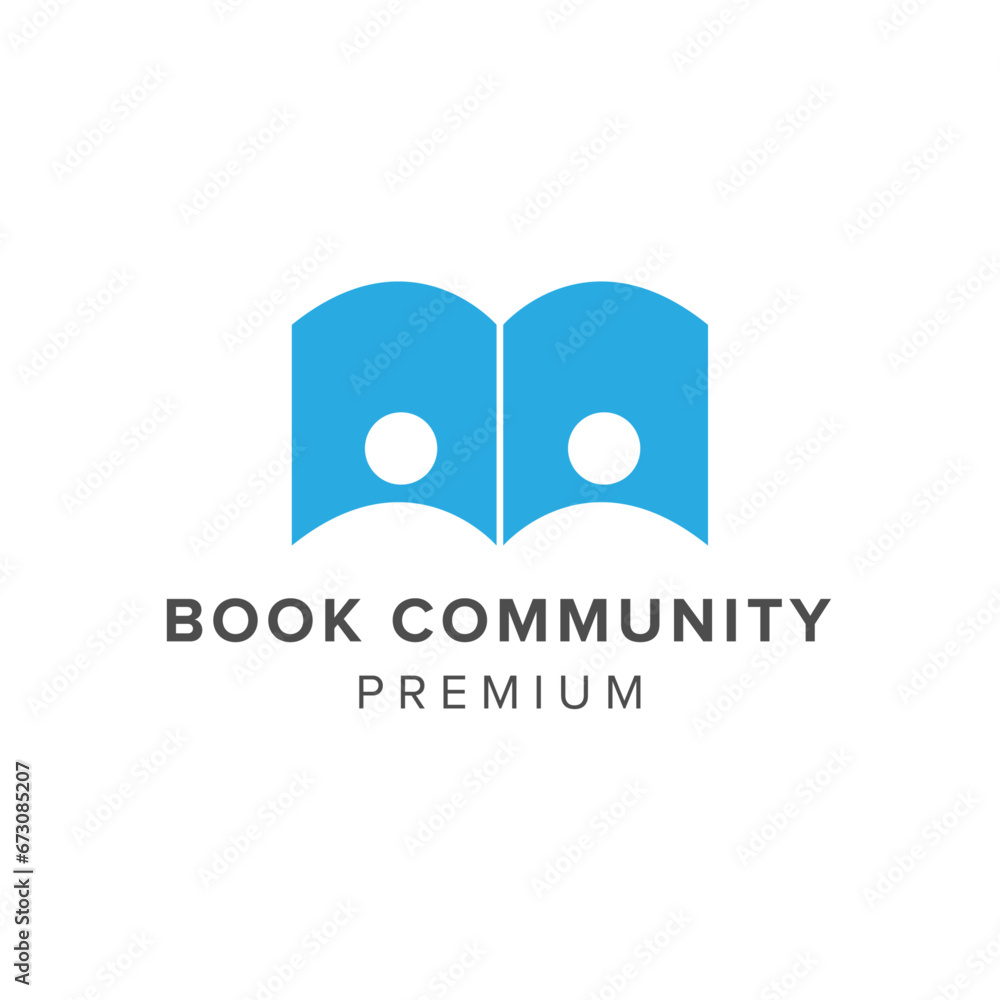 book community logo vector icon illustration book community logo vector icon illustration