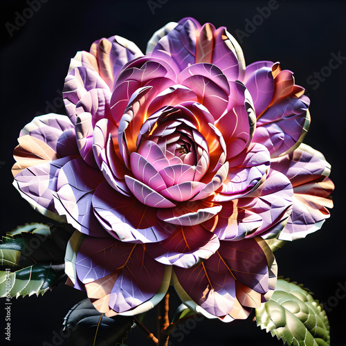 Wallpaper Mural The Beauty of Diverse Paper Art Camellia: Creative Floral Artistry in Various Colors.(Generative AI) Torontodigital.ca