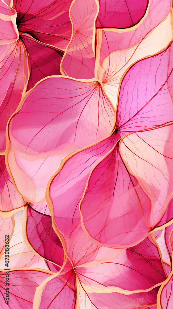 Seamless pattern of like petals pattern with gold lines created with Generative Ai Seamless pattern of like petals pattern with gold lines created with Generative Ai