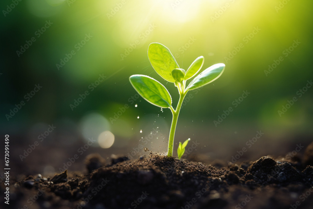 plant in the ground up background, nature plant Growing concept plant in the ground up background, nature plant Growing concept