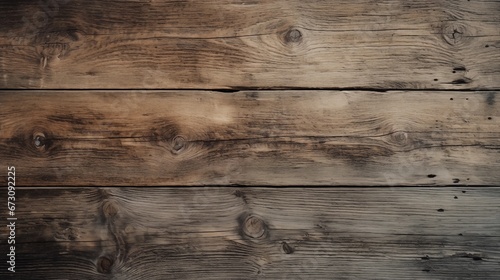 Detailed shot of weathered wooden planks with visible knots, grain, and history