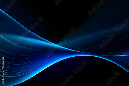 abstract blue wave background - dynamic backdrop