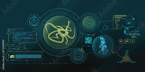 Scientific research data processing interface.