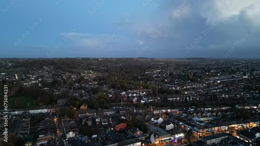 Central Luton City of England During Night