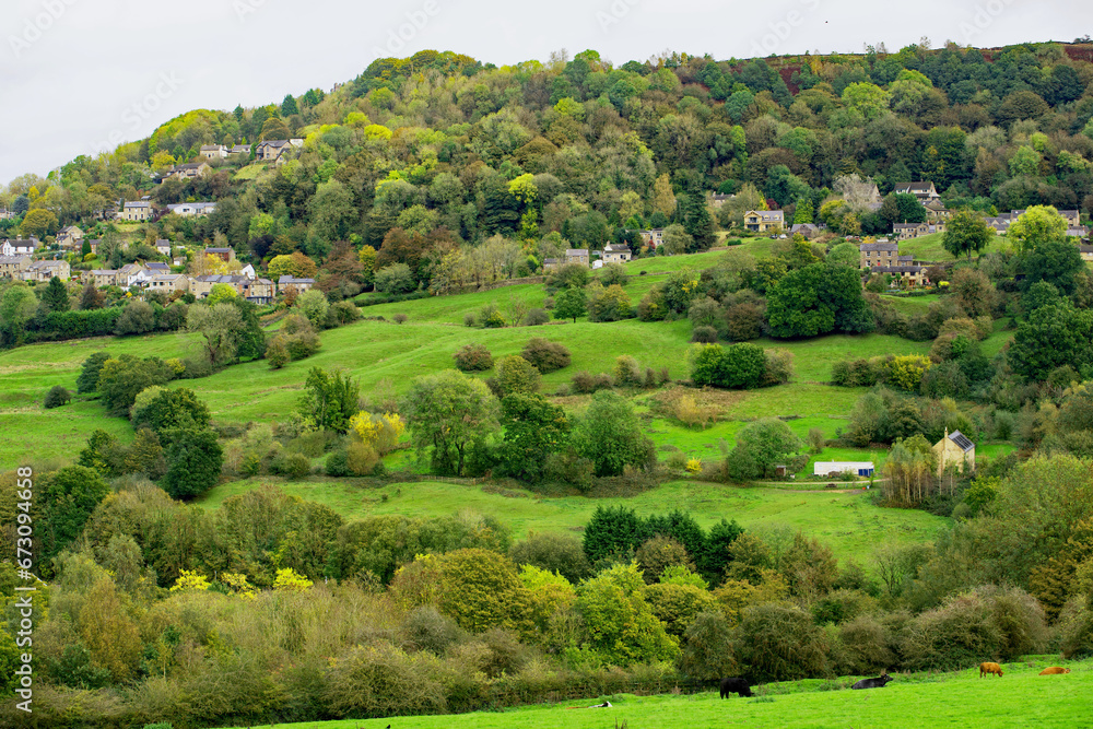 Pastoral view in Matlock Bath, Derbyshire. Pastoral view in Matlock Bath, Derbyshire.
