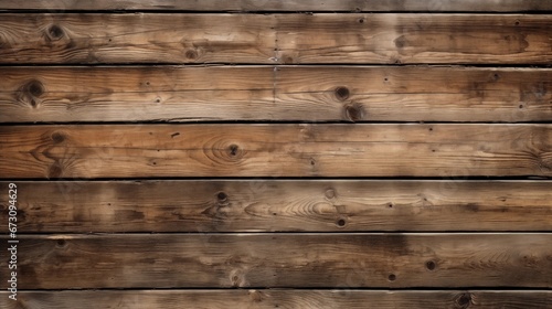 Detailed shot of weathered wooden planks with visible knots and grain