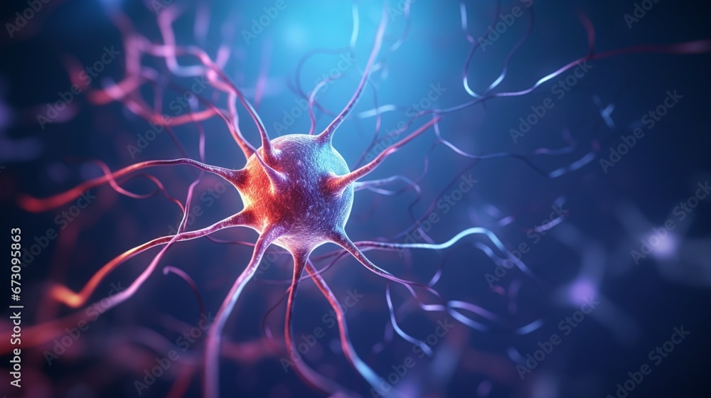 Obraz premium 3d rendered illustration of a virus generated by AI