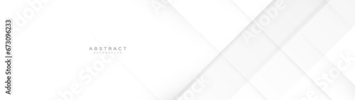 White and grey Minimal geometric background. Trendy minimal geometry banner. Vector illustration