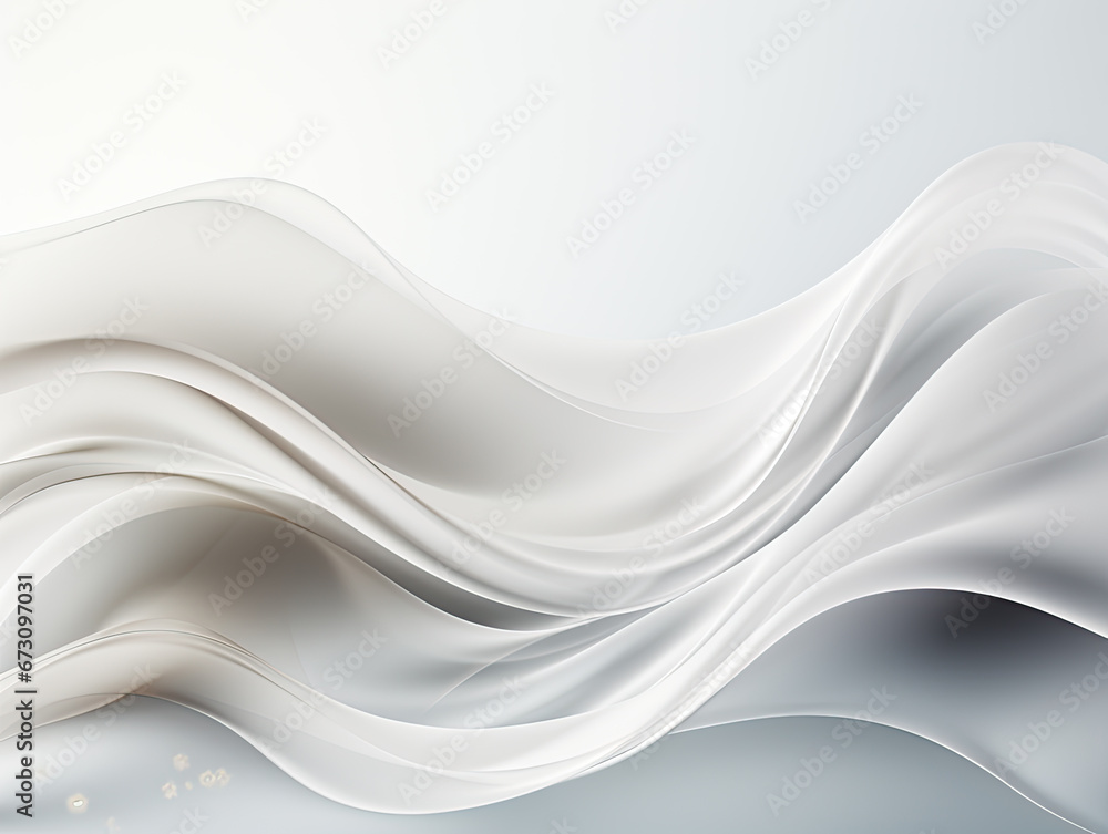Fototapeta premium Craft an elegant background for business design, showcasing a modern bright wave halftone dotted art in white and gray.