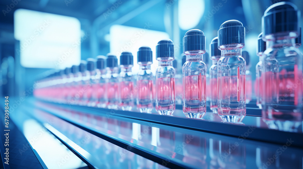 Medical Vials Progressing Down a State-of-the-Art Production Line with Utmost Quality and Efficiency Medical Vials Progressing Down a State-of-the-Art Production Line with Utmost Quality and Efficiency