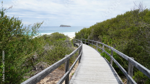 Wallpaper Mural path to the beach.access to the sea. fence near the ocean, beach in Australia Torontodigital.ca