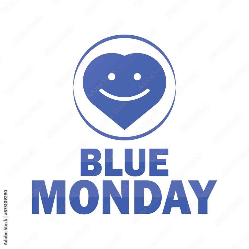 Blue Monday, background design wallpaper. Vector illustration. Holiday concept. Template for background, banner, card, poster with text inscription. Blue Monday, background design wallpaper. Vector illustration. Holiday concept. Template for background, banner, card, poster with text inscription.