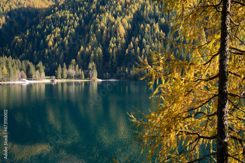 Lago di Anterselva in autunno photo