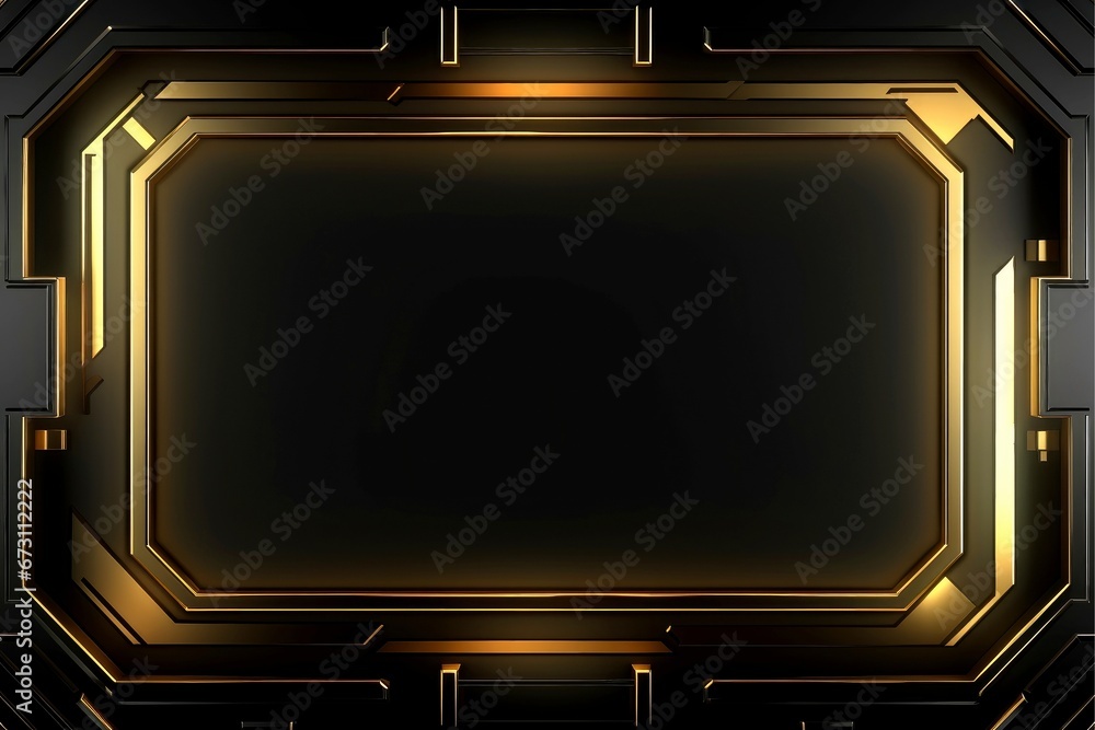 Abstract high tech black border, futuristic technology background Abstract high tech black border, futuristic technology background