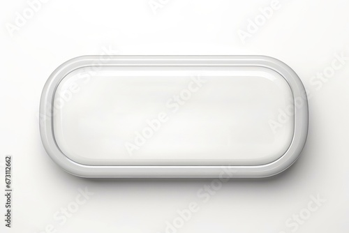 Abstract high tech multicolor button on white background