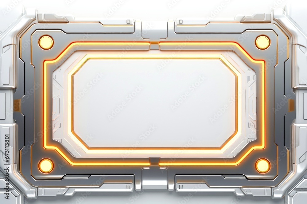 Abstract high tech white border, futuristic technology background Abstract high tech white border, futuristic technology background