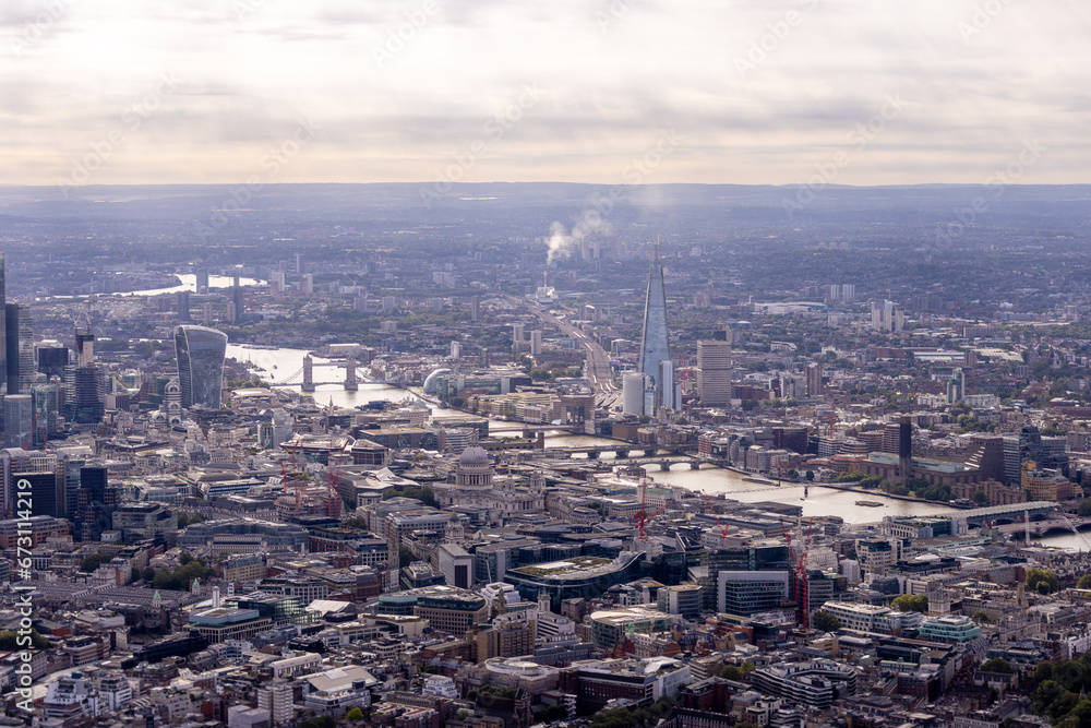 Fototapeta premium London Seen From The Air