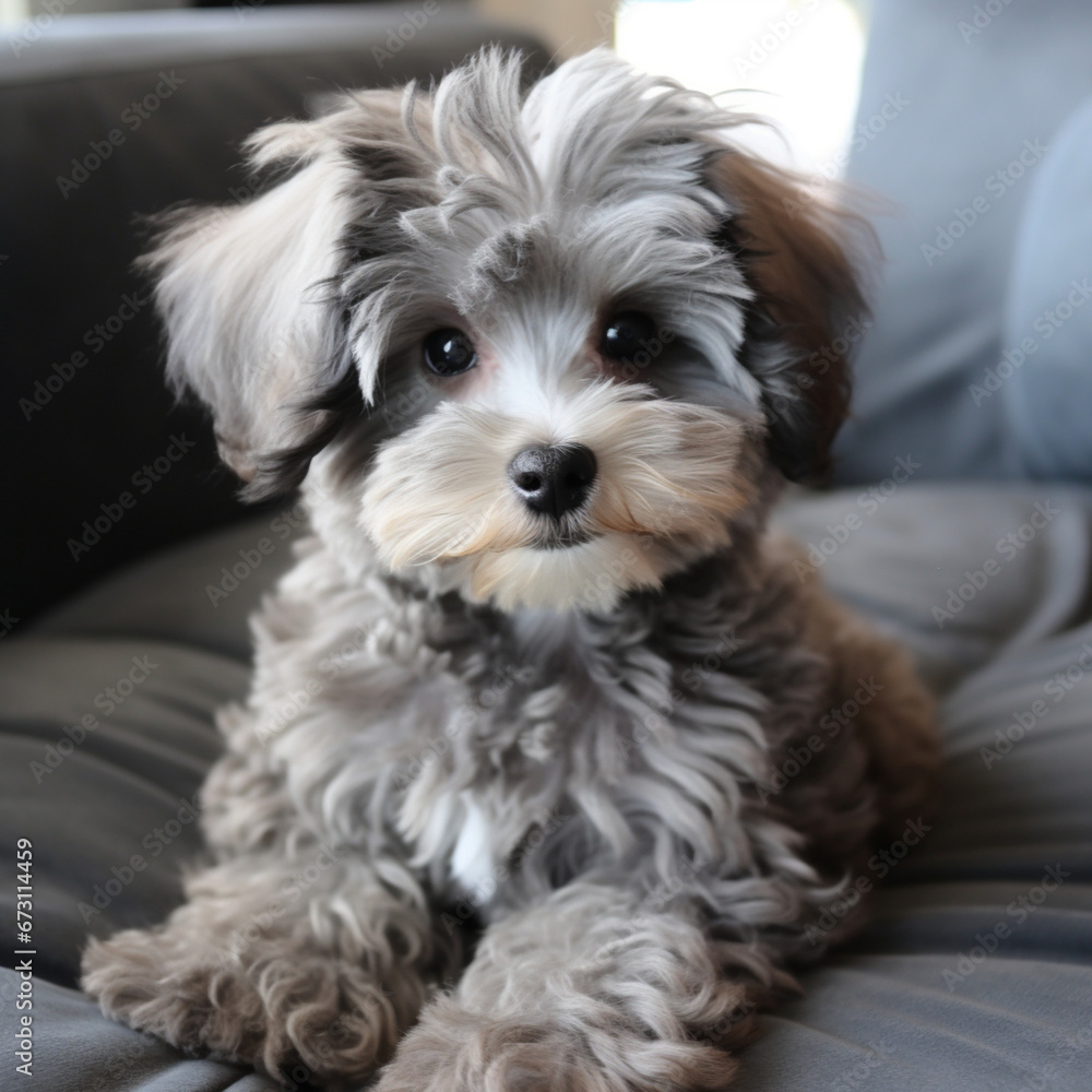 gray maltipoo dogs