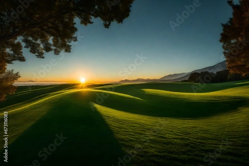 Rays of Hope on Fresh Green