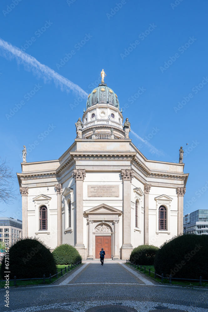 Berlin, Germany - April 22, 2023: New Church in Berlin center