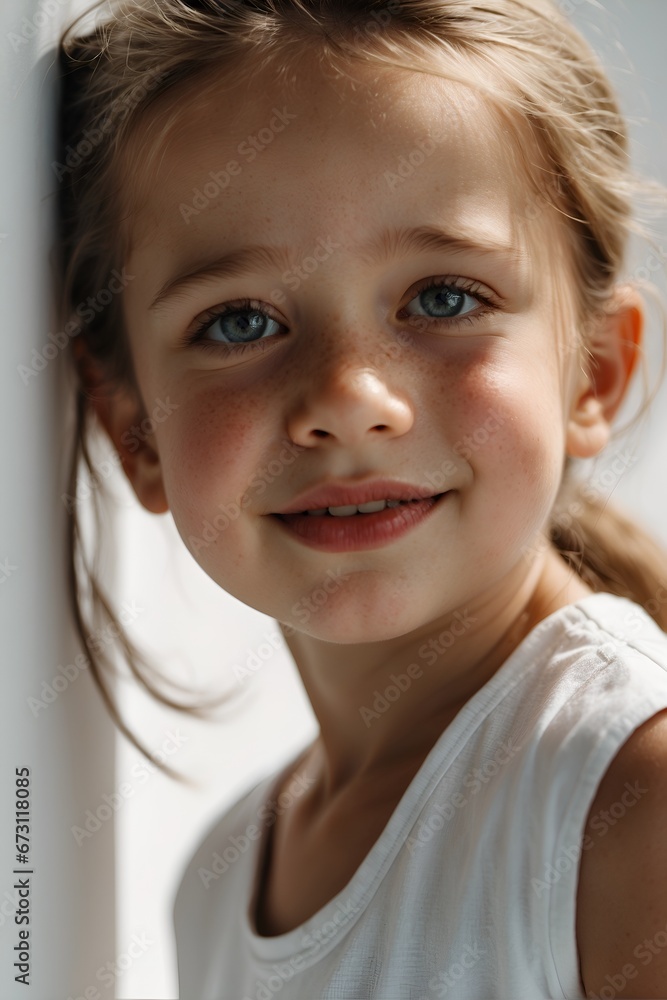 portrait of a smiling girl portrait of a smiling girl