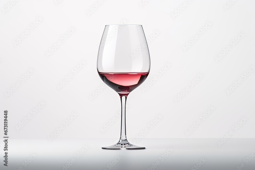 A glass of wine isolate on white background