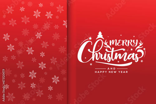 merry christmas greeting card, happy new year greeting card, red background, merry christmas pattern vector