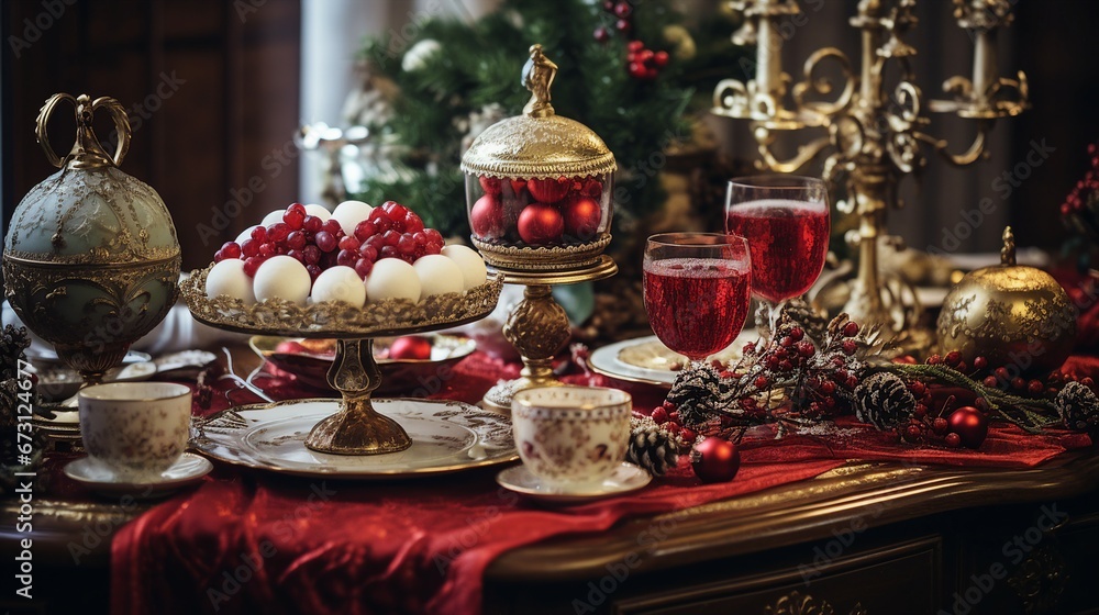 Christmas Decorations on Table: Festive Holiday Ornamentation and Seasonal Decor Ideas for Dining Settings