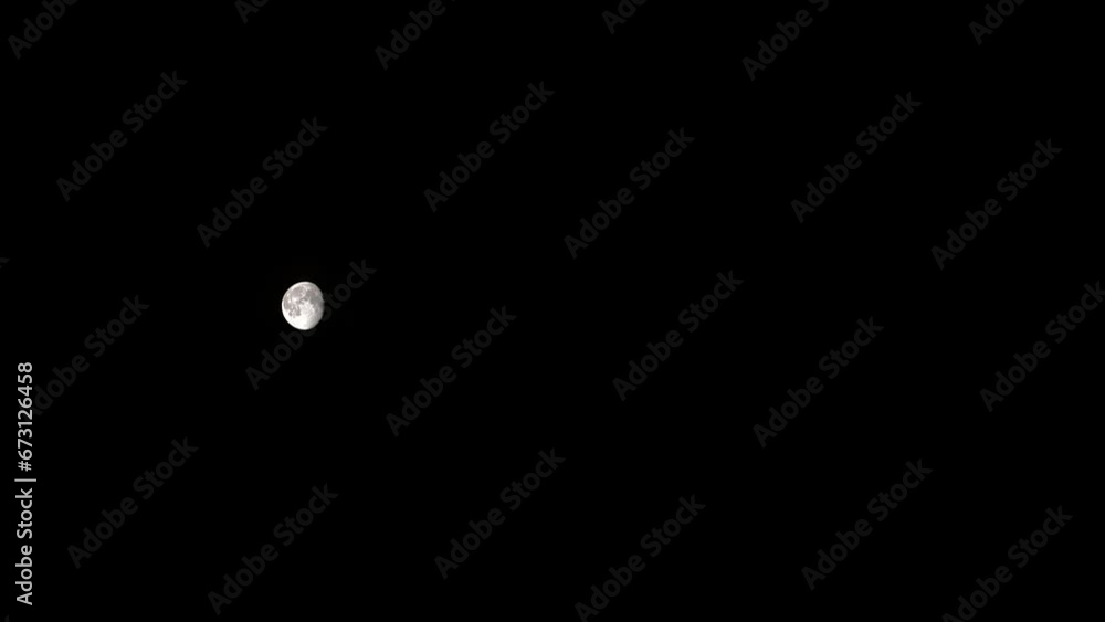 Passage of the moon across a cloudy sky Passage of the moon across a cloudy sky