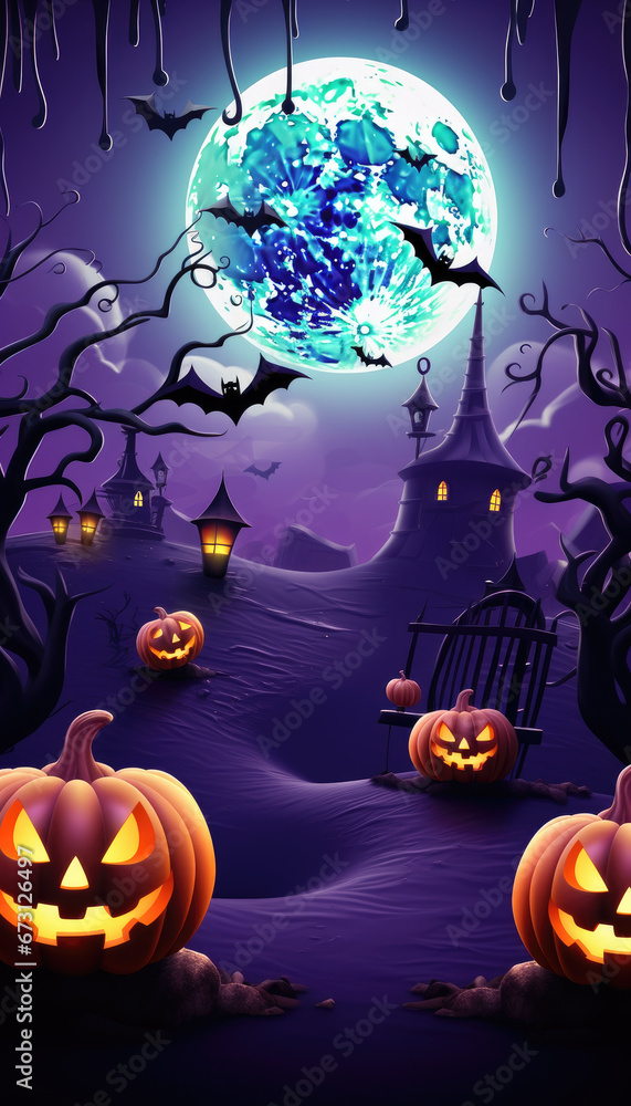 Happy halloween party background