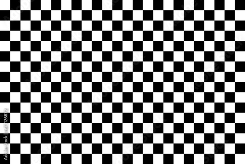 Fotobehang Black and white checker pattern vector illustration