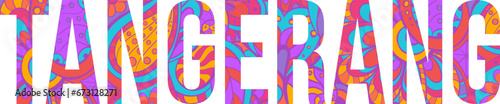 Tangerang flourish colorful city name