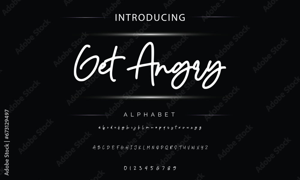Get Angry signature Font Calligraphy Logotype Script Brush Font Type