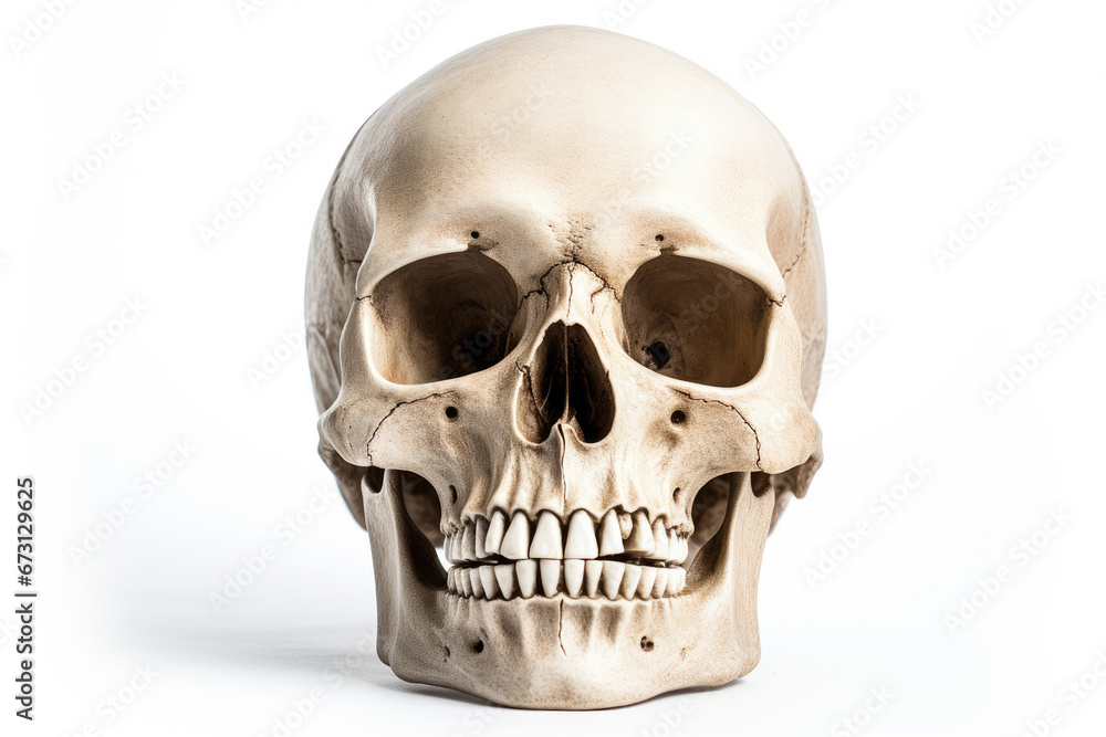 Skeleton head isolated on white background Skeleton head isolated on white background