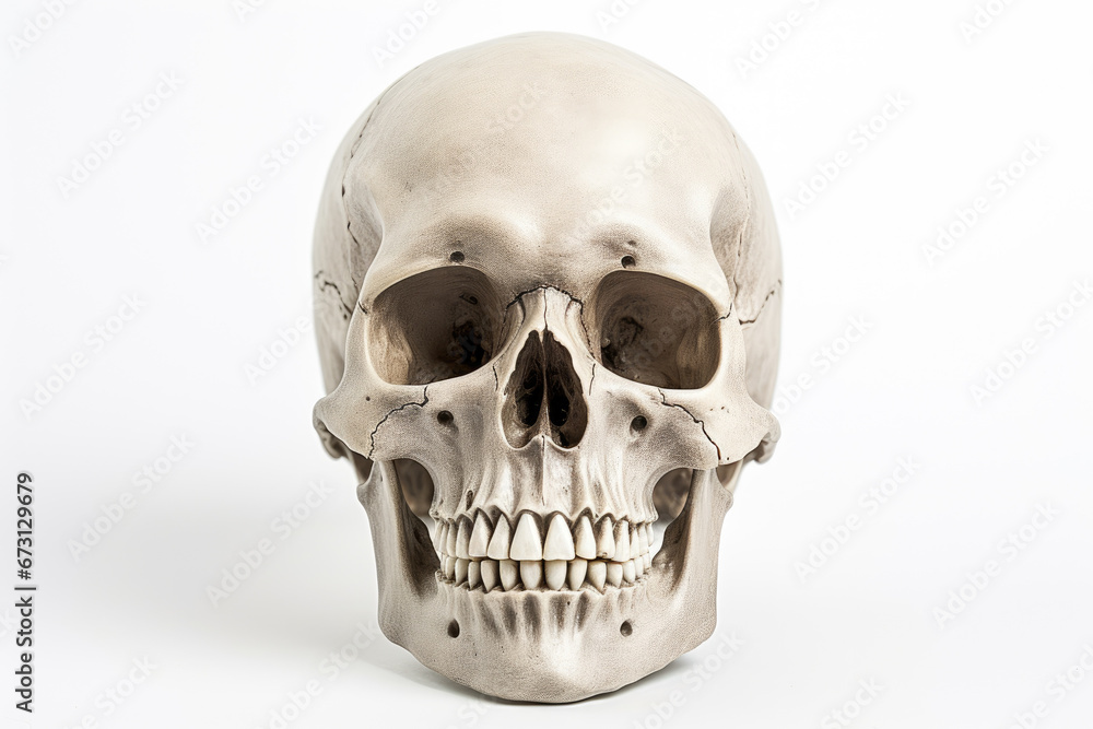 Skeleton head isolated on white background Skeleton head isolated on white background