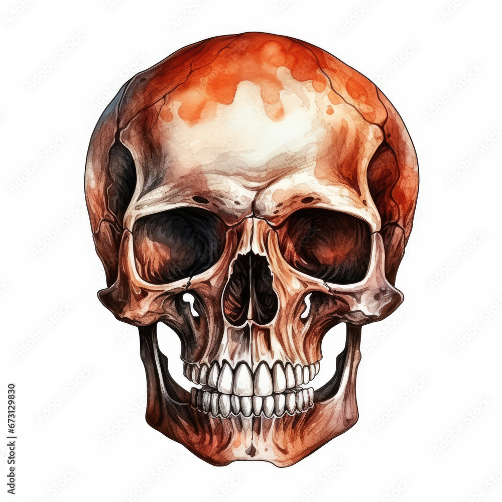 Fototapeta premium Skull head design