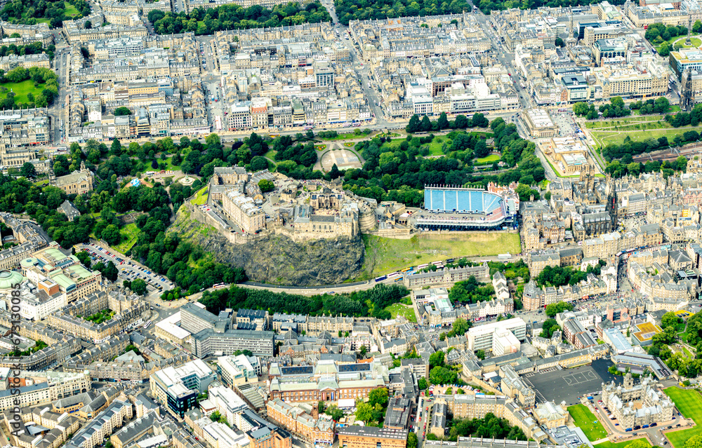 Obraz premium Edinburgh City From Above