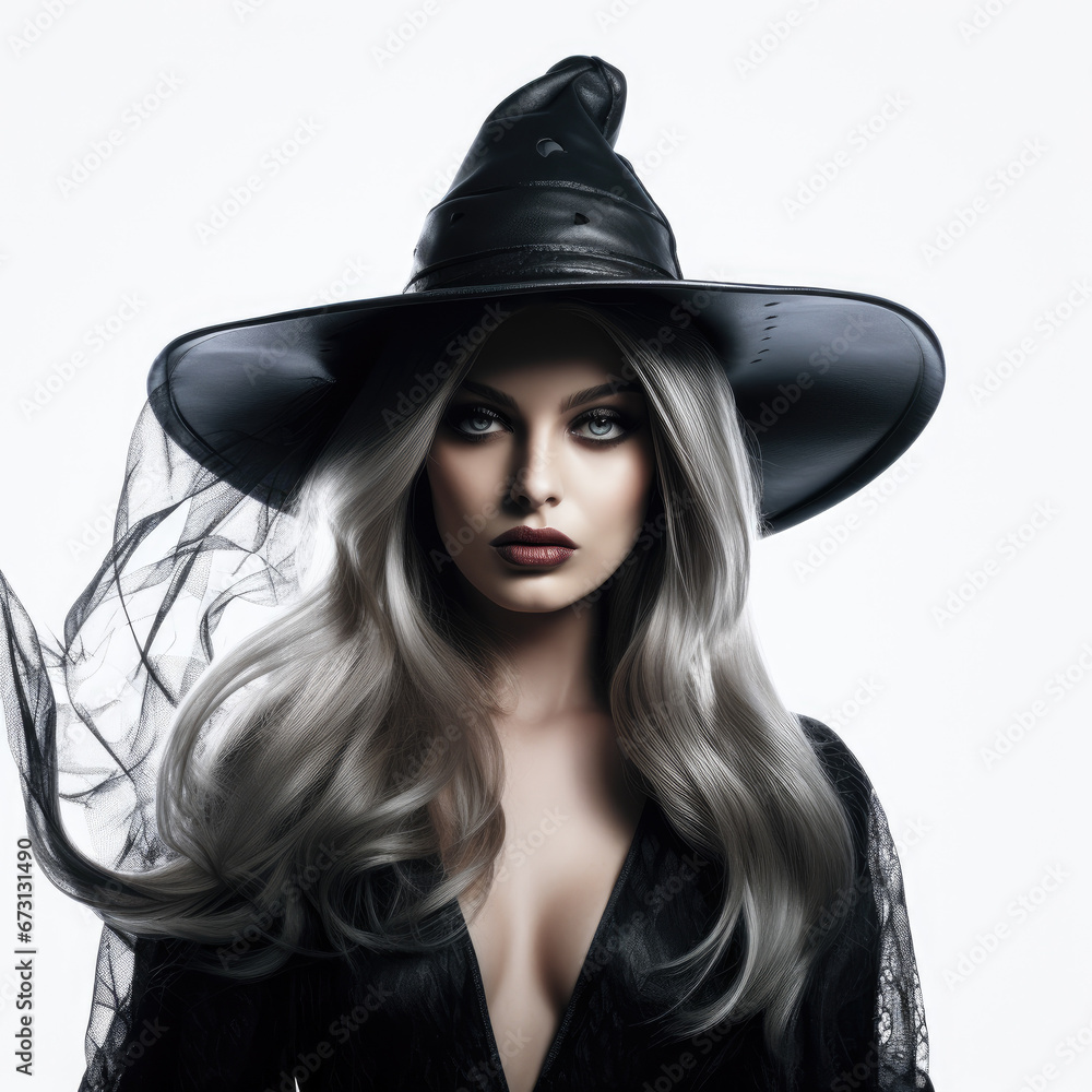 Witch isolated on white background Witch isolated on white background