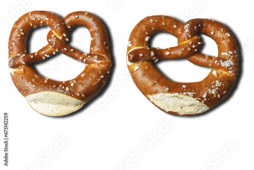 Traditional Bavarian food on a white background