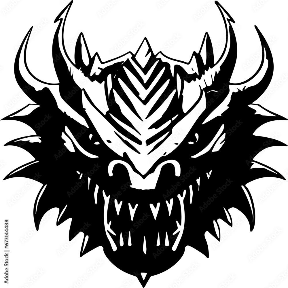 Fototapeta premium wild dragon tattoo