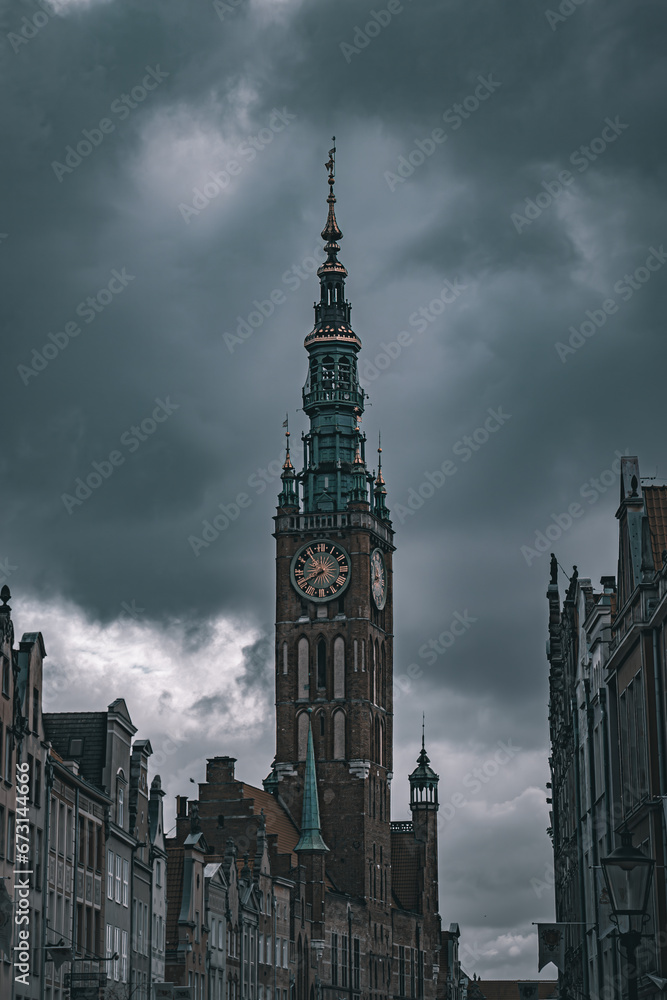 Obraz premium Gdańsk Town Hall Tower