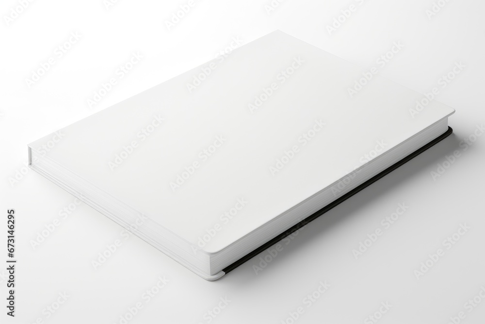 Diary Notebook isolated on studio background. white cover Daybook for school Diary Notebook isolated on studio background. white cover Daybook for school