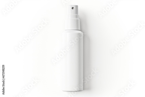 Wallpaper Mural white plastic spray bottle mockup, small liquid container with atomizer pump Torontodigital.ca