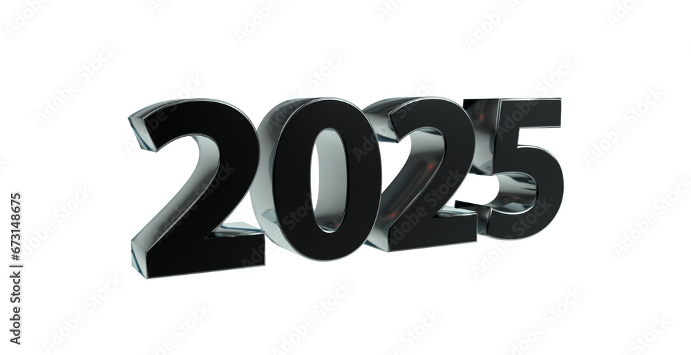 2025 plakative metallische schwarze 3D-Schrift, Jahreszahl, Kalender, Perspektive, Nummer, Jubiläum, Neujahr, Jahreswechsel, Freisteller, Alphakanal 2025 plakative metallische schwarze 3D-Schrift, Jahreszahl, Kalender, Perspektive, Nummer, Jubiläum, Neujahr, Jahreswechsel, Freisteller, Alphakanal