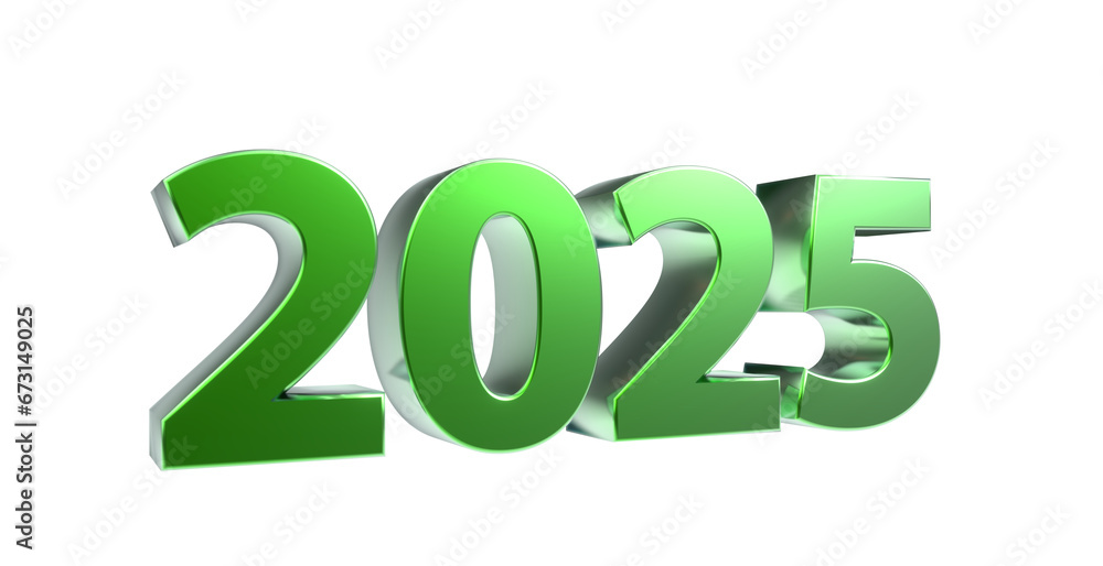 2025 plakative metallische grüne 3D-Schrift, Jahreszahl, Kalender, Perspektive, Nummer, Jubiläum, Neujahr, Jahreswechsel, Freisteller, Alphakanal 2025 plakative metallische grüne 3D-Schrift, Jahreszahl, Kalender, Perspektive, Nummer, Jubiläum, Neujahr, Jahreswechsel, Freisteller, Alphakanal