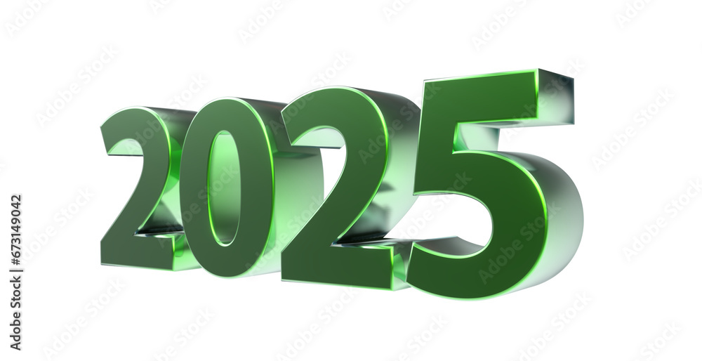 2025 plakative metallische grüne 3D-Schrift, Jahreszahl, Kalender, Perspektive, Nummer, Jubiläum, Neujahr, Jahreswechsel, Freisteller, Alphakanal 2025 plakative metallische grüne 3D-Schrift, Jahreszahl, Kalender, Perspektive, Nummer, Jubiläum, Neujahr, Jahreswechsel, Freisteller, Alphakanal