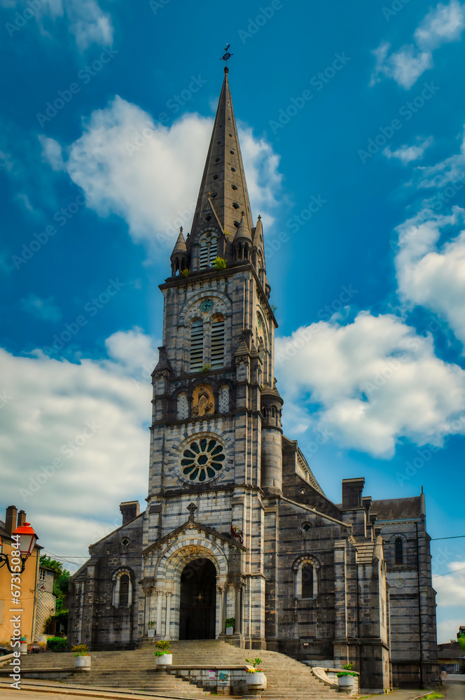 Church Notre Dame de Oloron Saint Marie. Francia. Oloron-Sainte-Marie is a municipality in southwestern France located in Béarn and in the Pyrénées-Atlantiques department