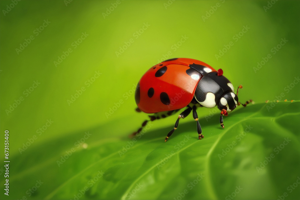 close up of ladybug beetle insect on leave close up of ladybug beetle insect on leave