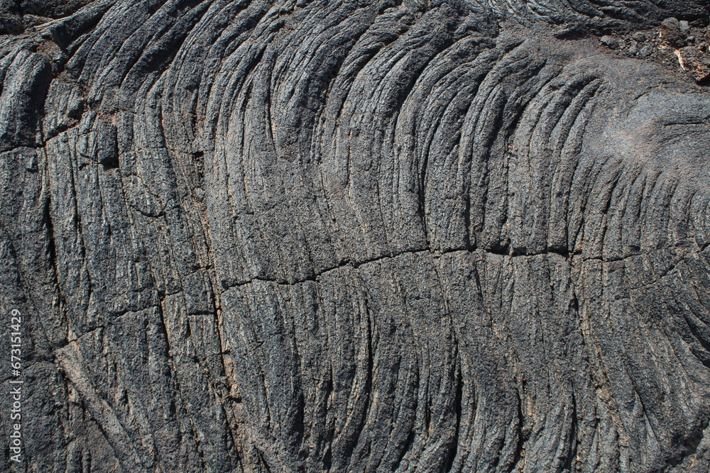 Lava fields in El Hierro