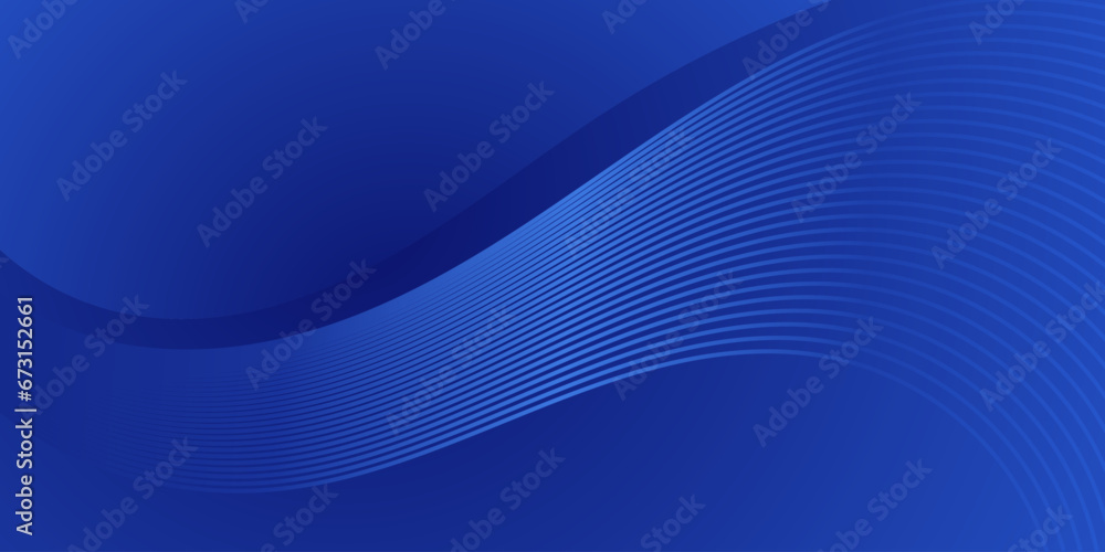 elegant blue abstract curve background with glowing lines - obrazy, fototapety, plakaty 